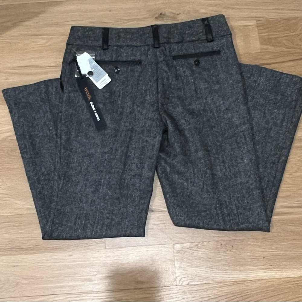 Dahlia wool blend black Heather lined pants  belts loops pockets woman’s 6P - Picture 5 of 15